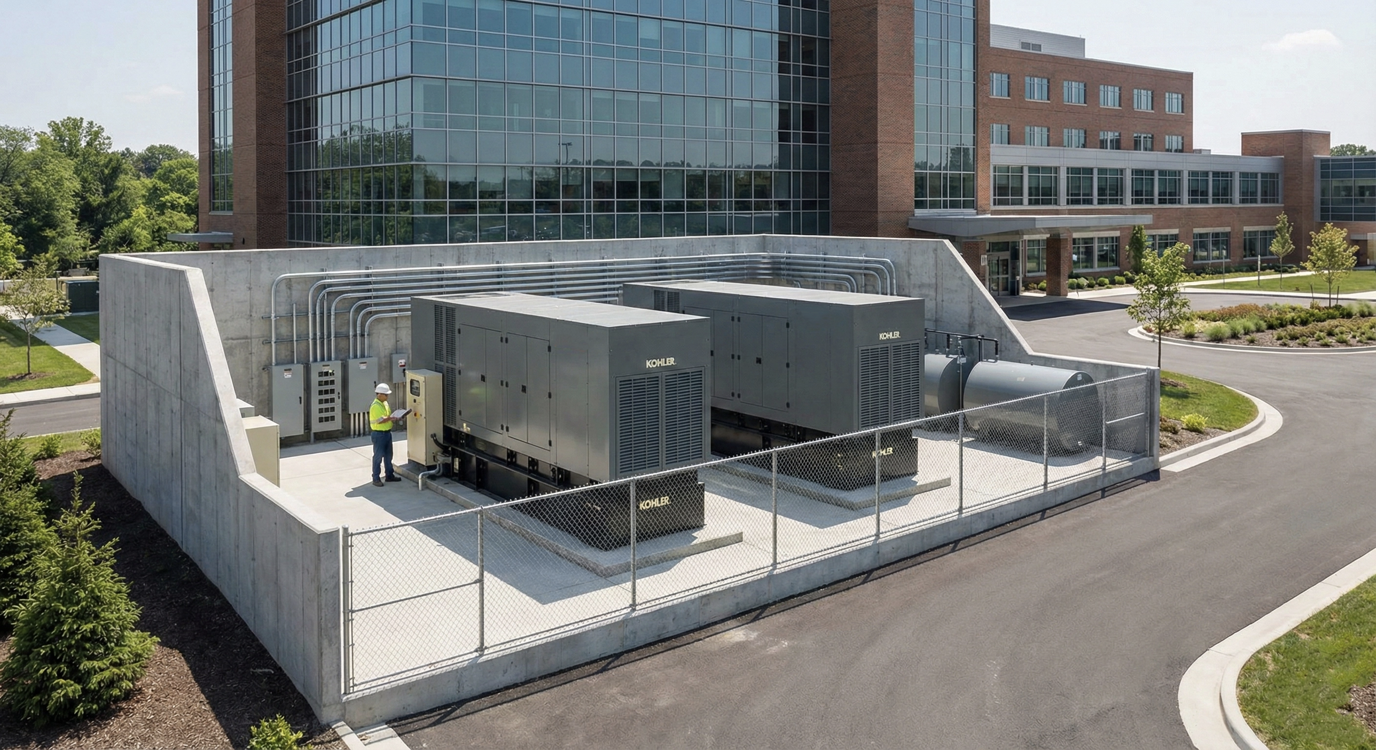 Commercial generator installation and service for businesses